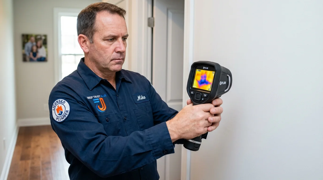 Thermal imaging leak detection by Johns Plumbing LLC in Whiteville